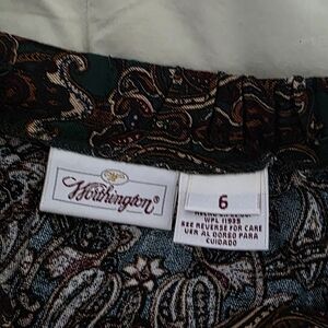 Worthington Paisley Maxi Skirt